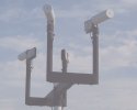 Automated Weather Observation System (AWOS) measures ground visibility.
